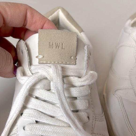Madewell Court Sneakers White Size 8.51 - Picture 7 of 9